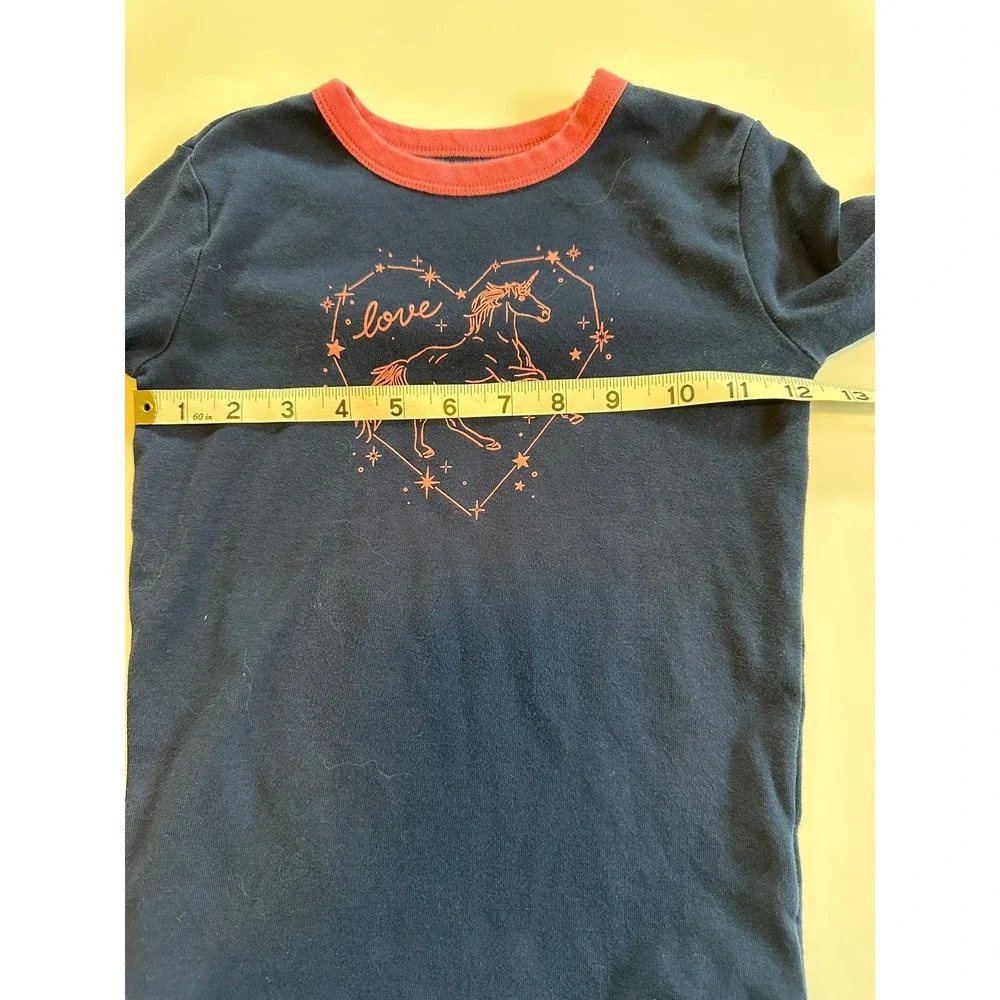 Gap Kids Blue & Pink‎ Unicorn Constellation Pajama Top & Bottoms Size 8